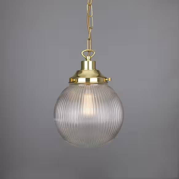 Fitzroy 20cm Holophane Globe Pendant
