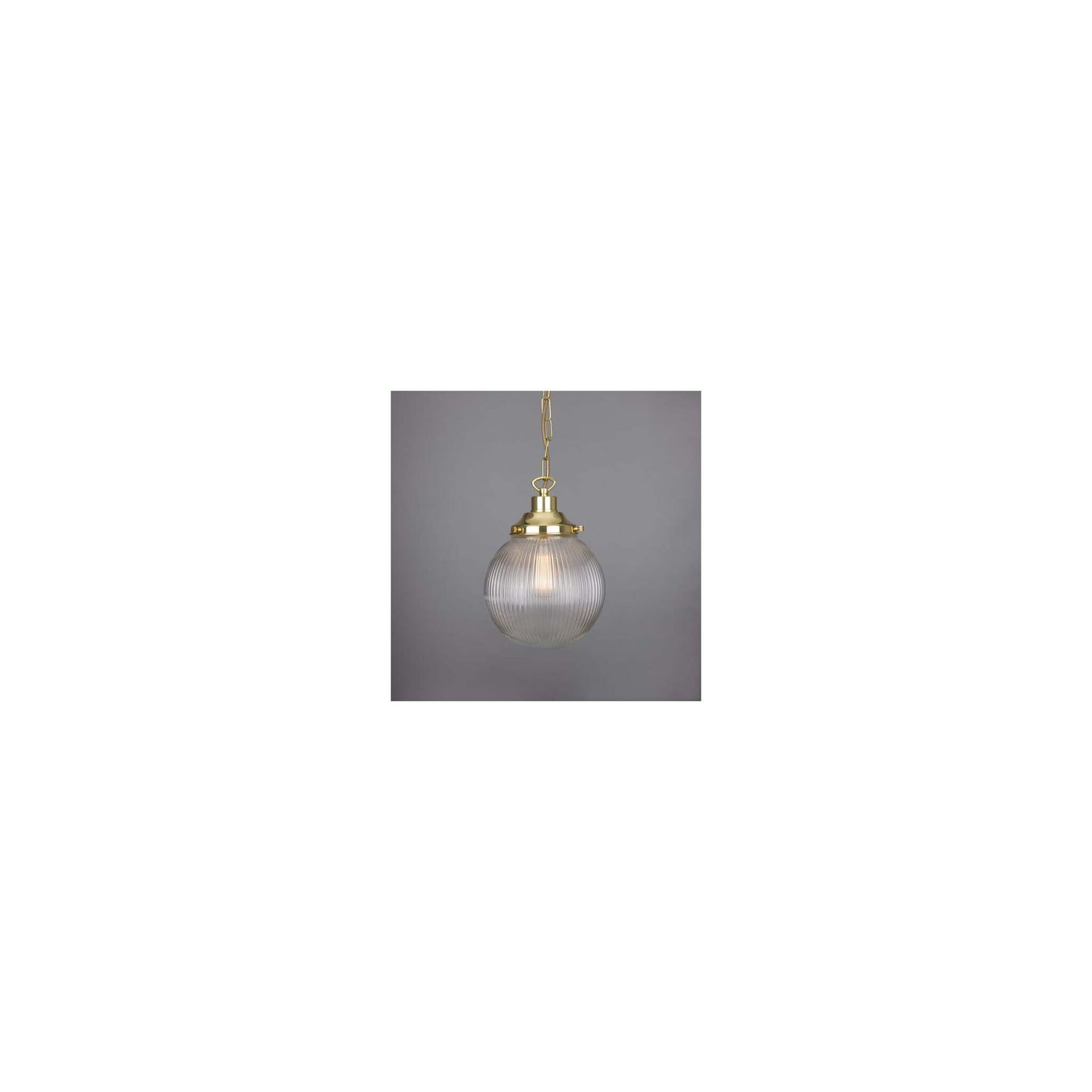 Fitzroy 20cm Holophane Globe Pendant