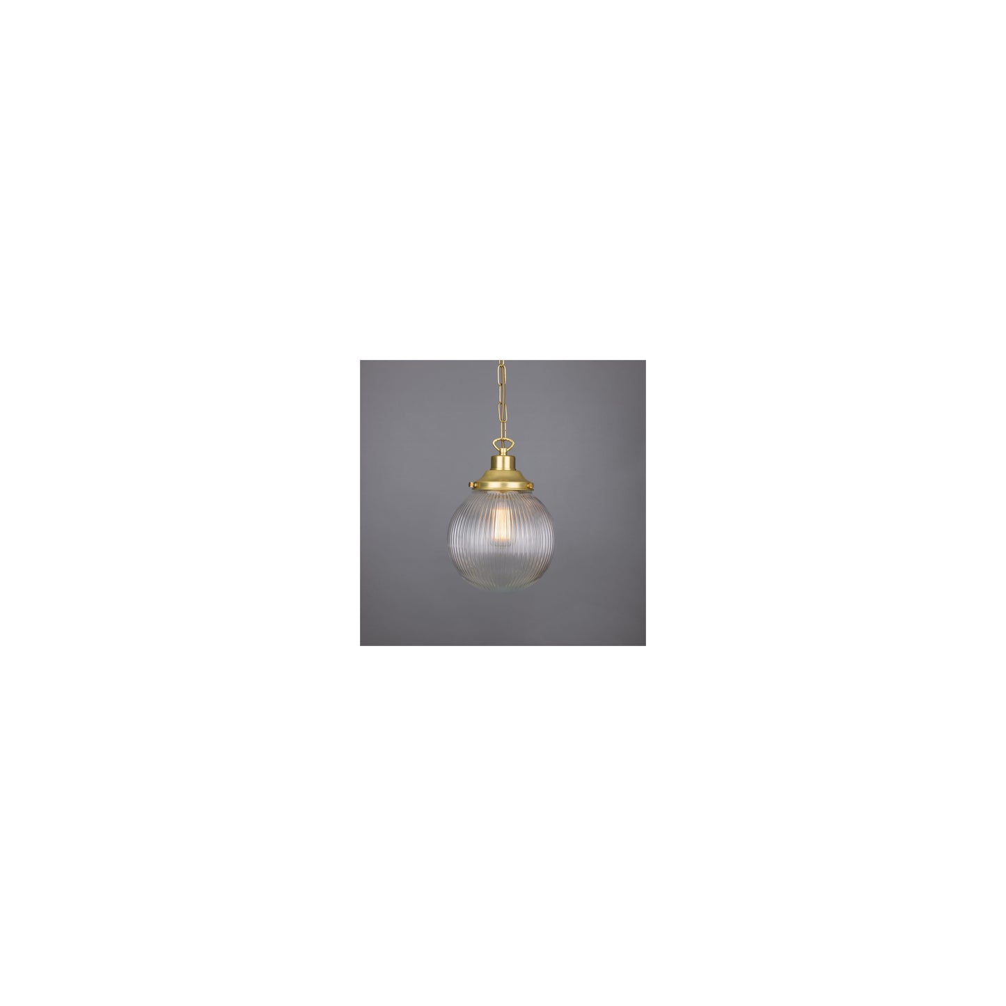 Fitzroy 20cm Holophane Globe Pendant