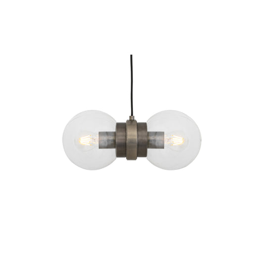 Eske Double Glass Globe Pendant
