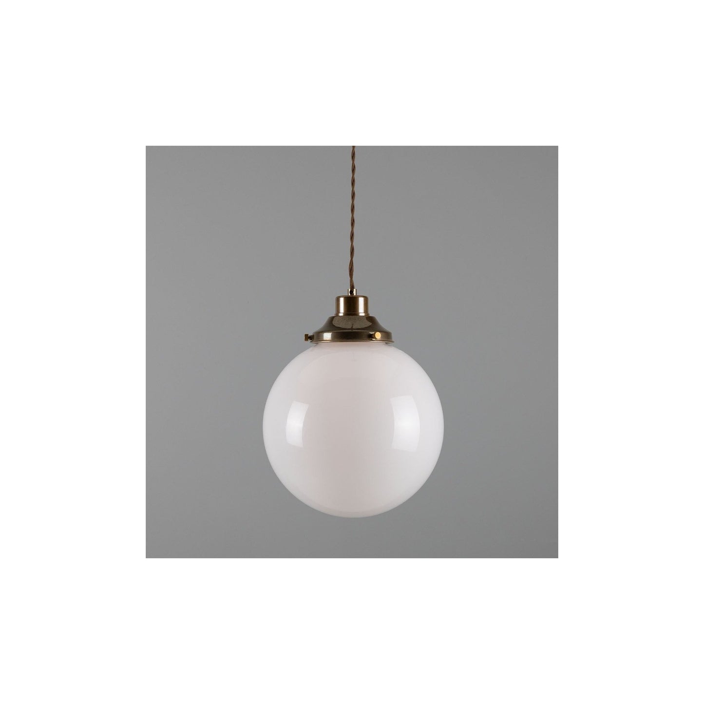 Gentry Pendant with Opal Glass Globe