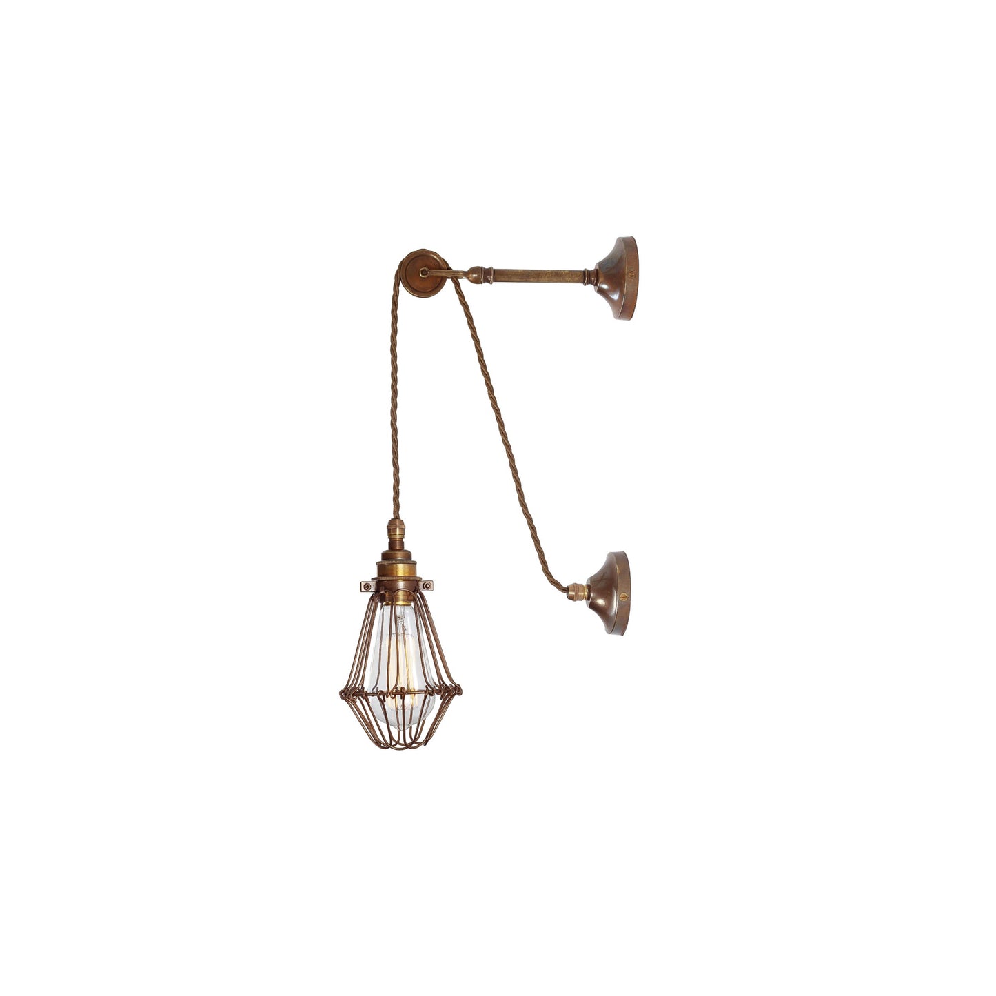 Apoch Vintage Pulley Cage Wall Light