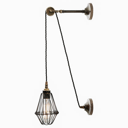 Mullan Lighting Apoch Pulley Cage Wall Light
