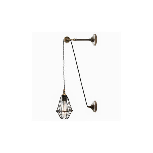 Apoch Vintage Pulley Cage Wall Light