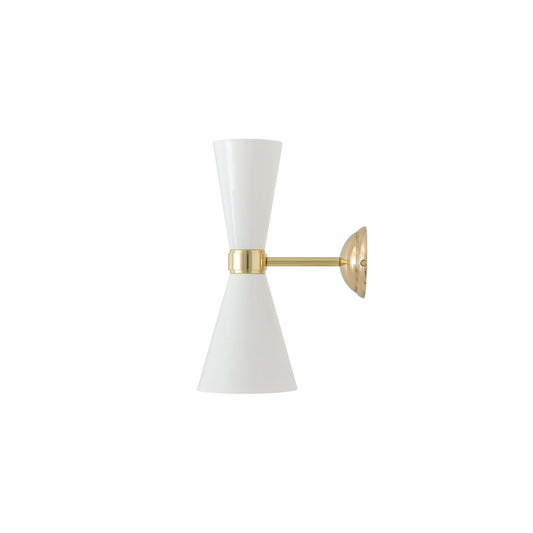 Cairo Mid-Century Double Cone Wall Light