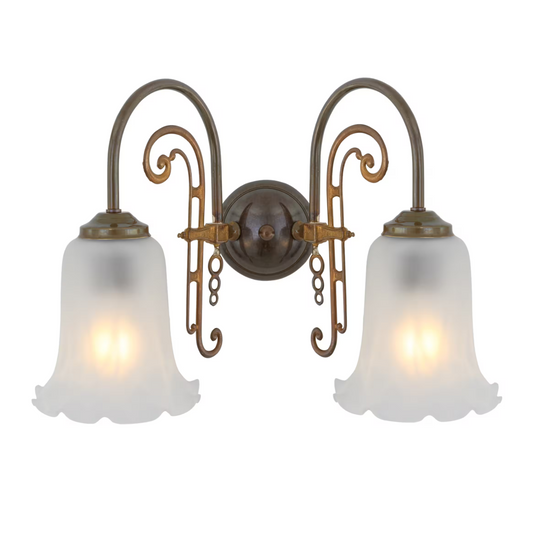 Medan Two-Arm Ornate Wall Light