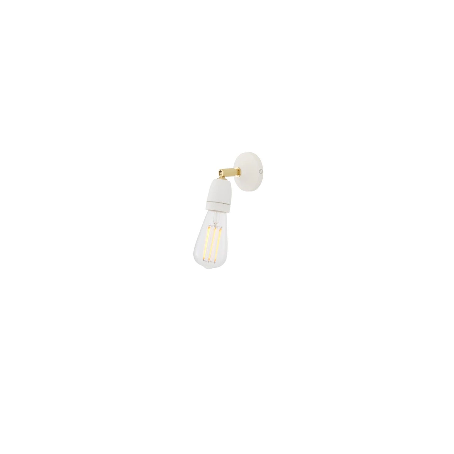 Caltra Small Swivel Wall Light with Ceramic Lamp Holder