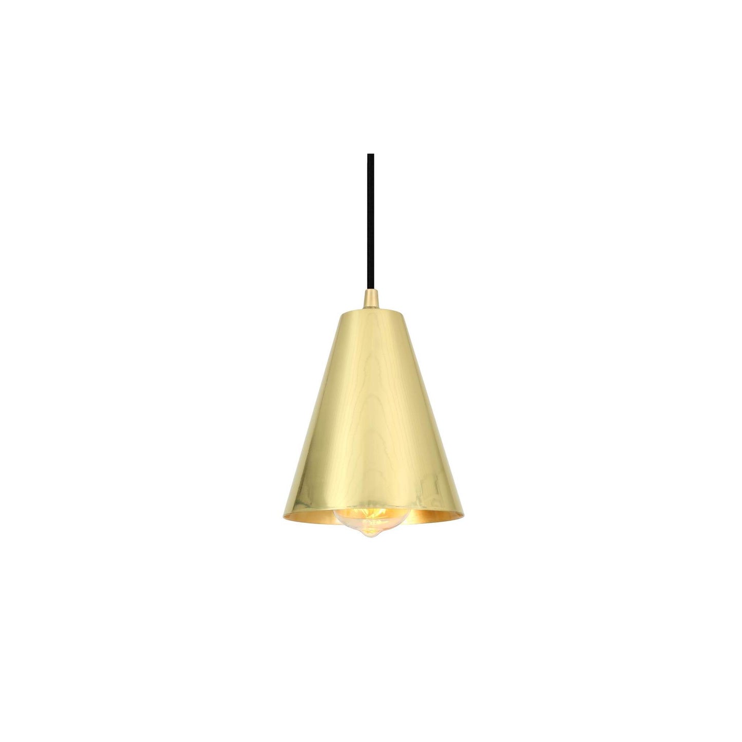 Moya 14cm Modern Brass Cone Pendant