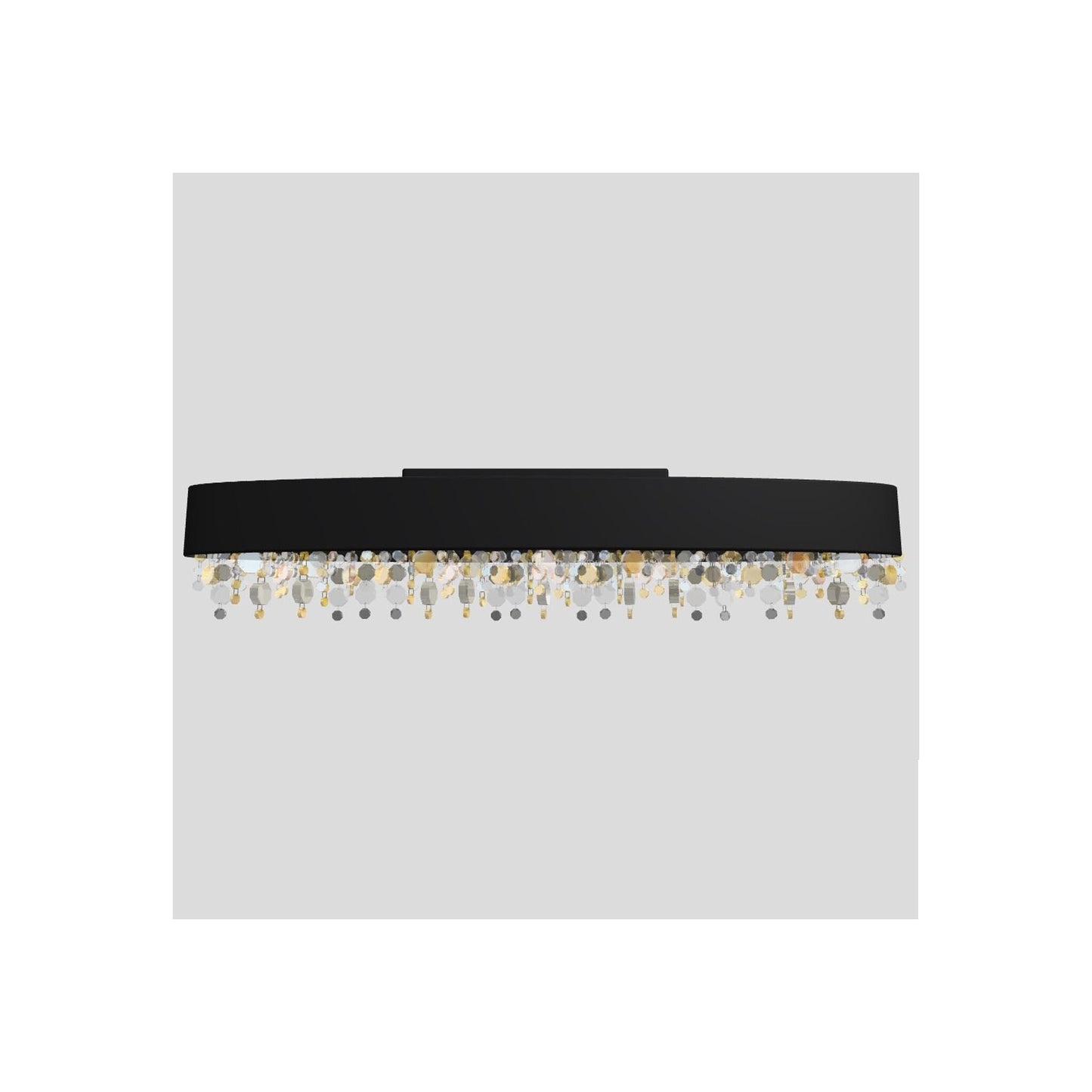 Ola PL4 OV 100 E14 Medium Oval Ceiling Light with Colored Glass