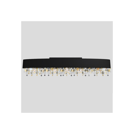 Ola PL4 OV 100 E14 Medium Oval Ceiling Light with Colored Glass