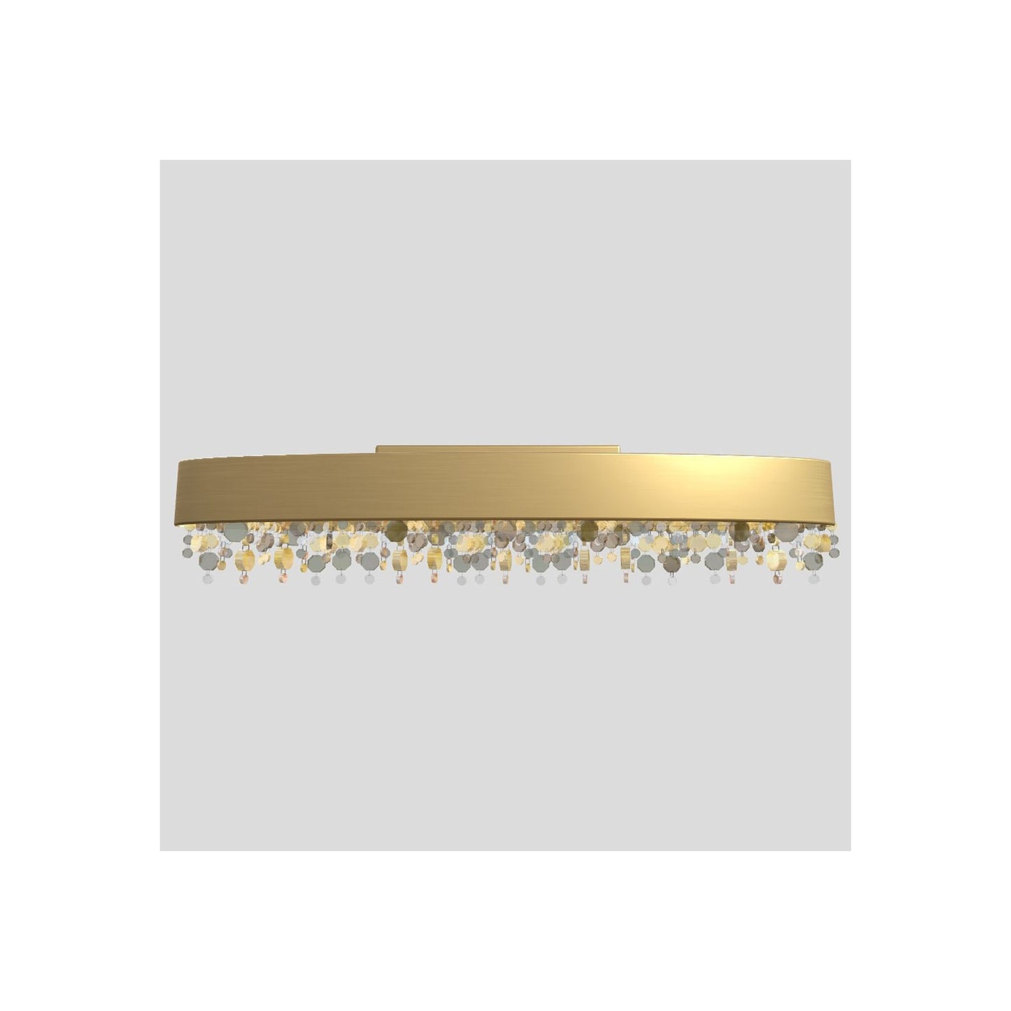 Ola PL4 OV 100 E14 Medium Oval Ceiling Light with Colored Glass