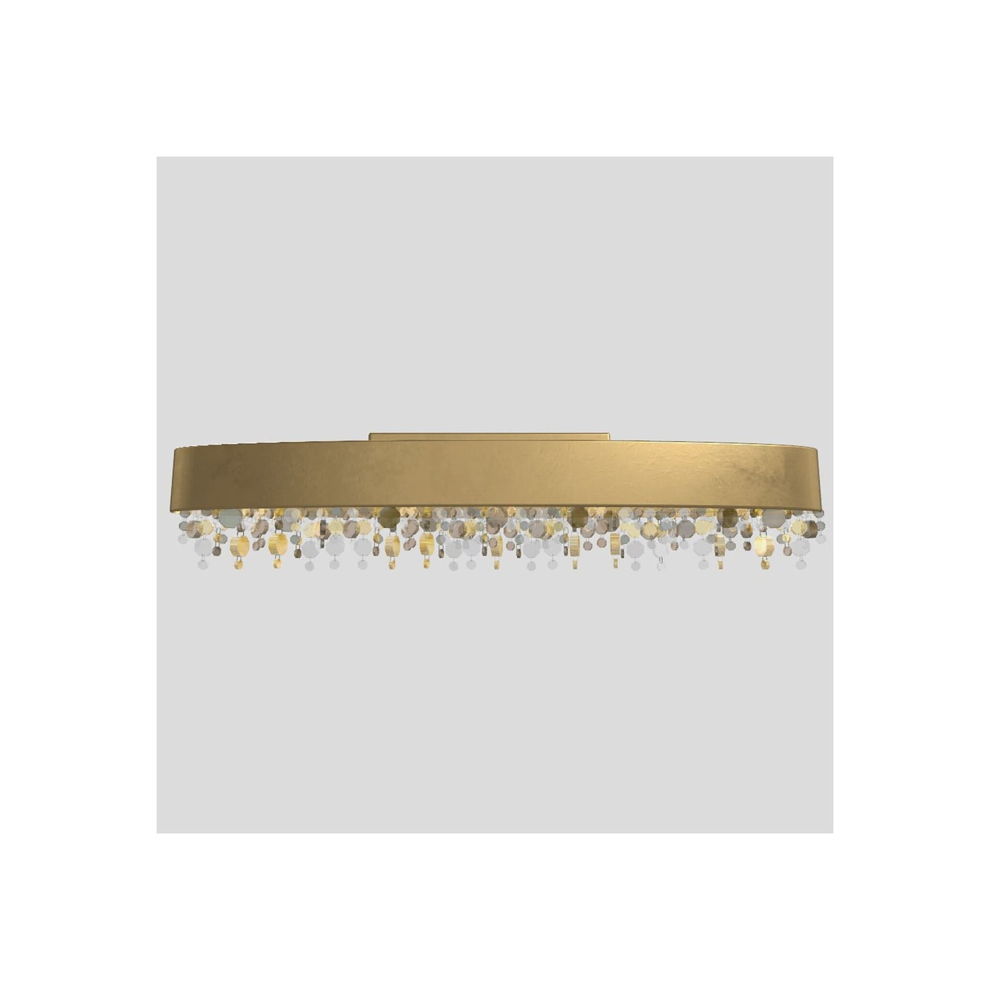 Ola PL4 OV 100 E14 Medium Oval Ceiling Light with Colored Glass