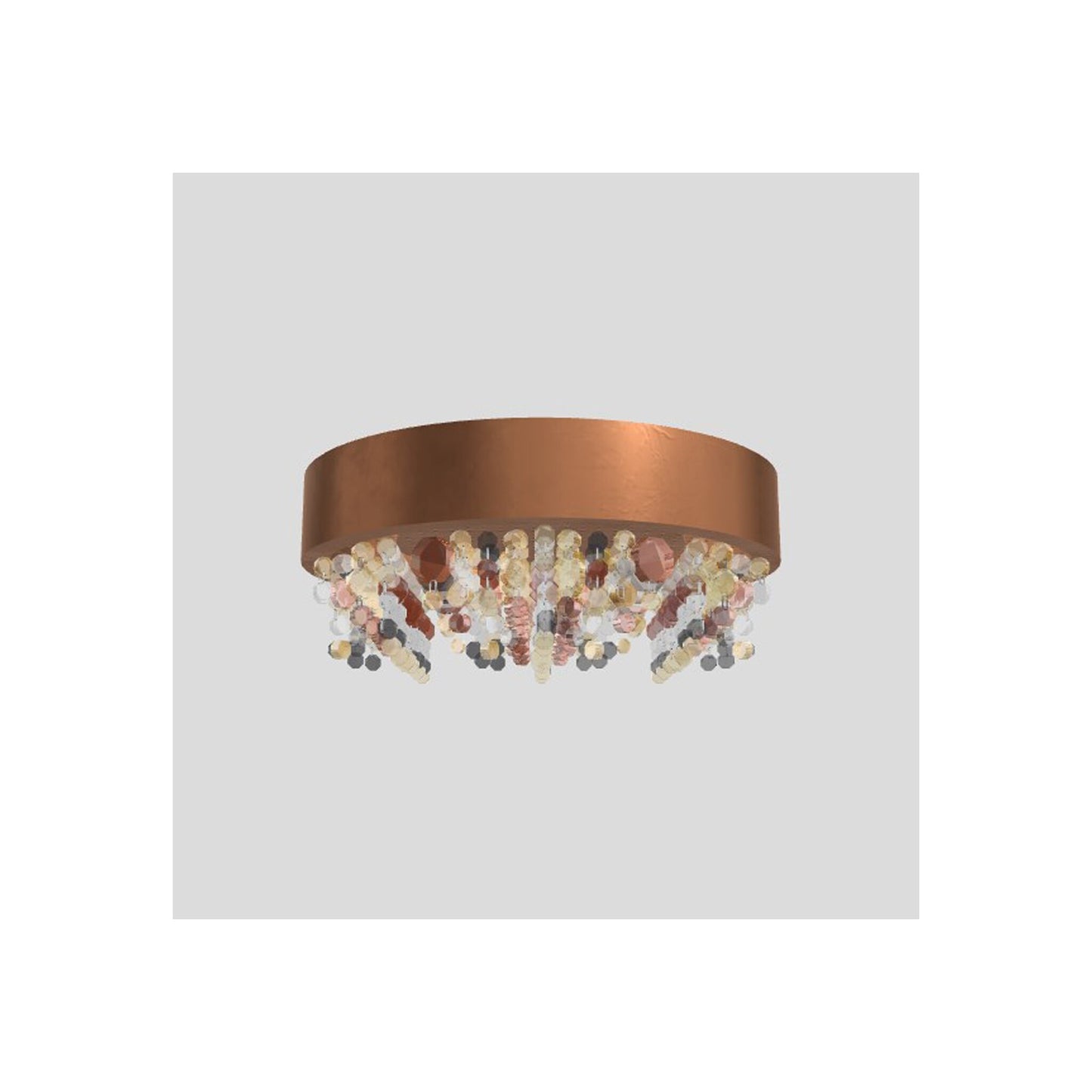 Ola PL6 40 E14 Small Round Ceiling Light with Colored Glass