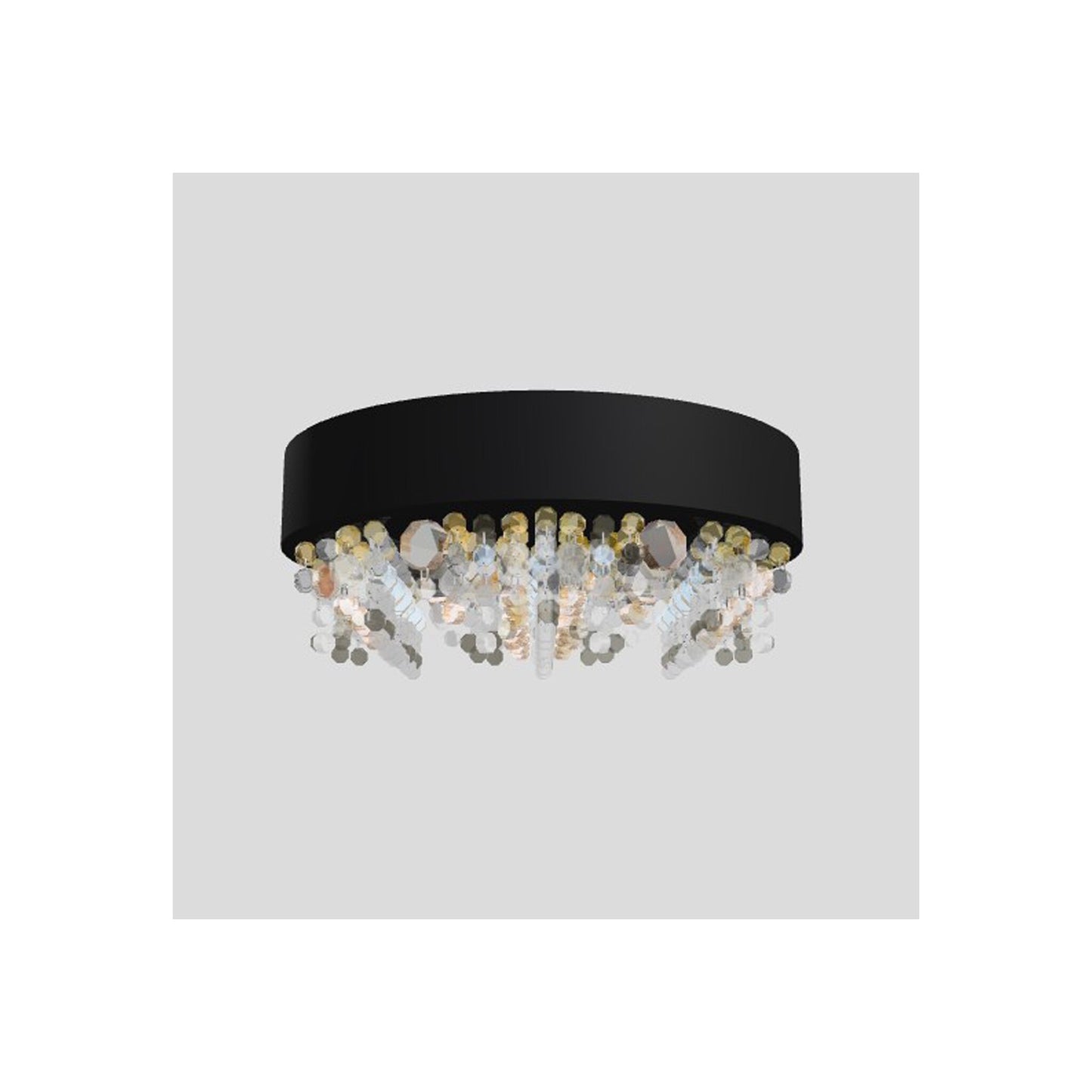 Ola PL6 40 E14 Small Round Ceiling Light with Colored Glass