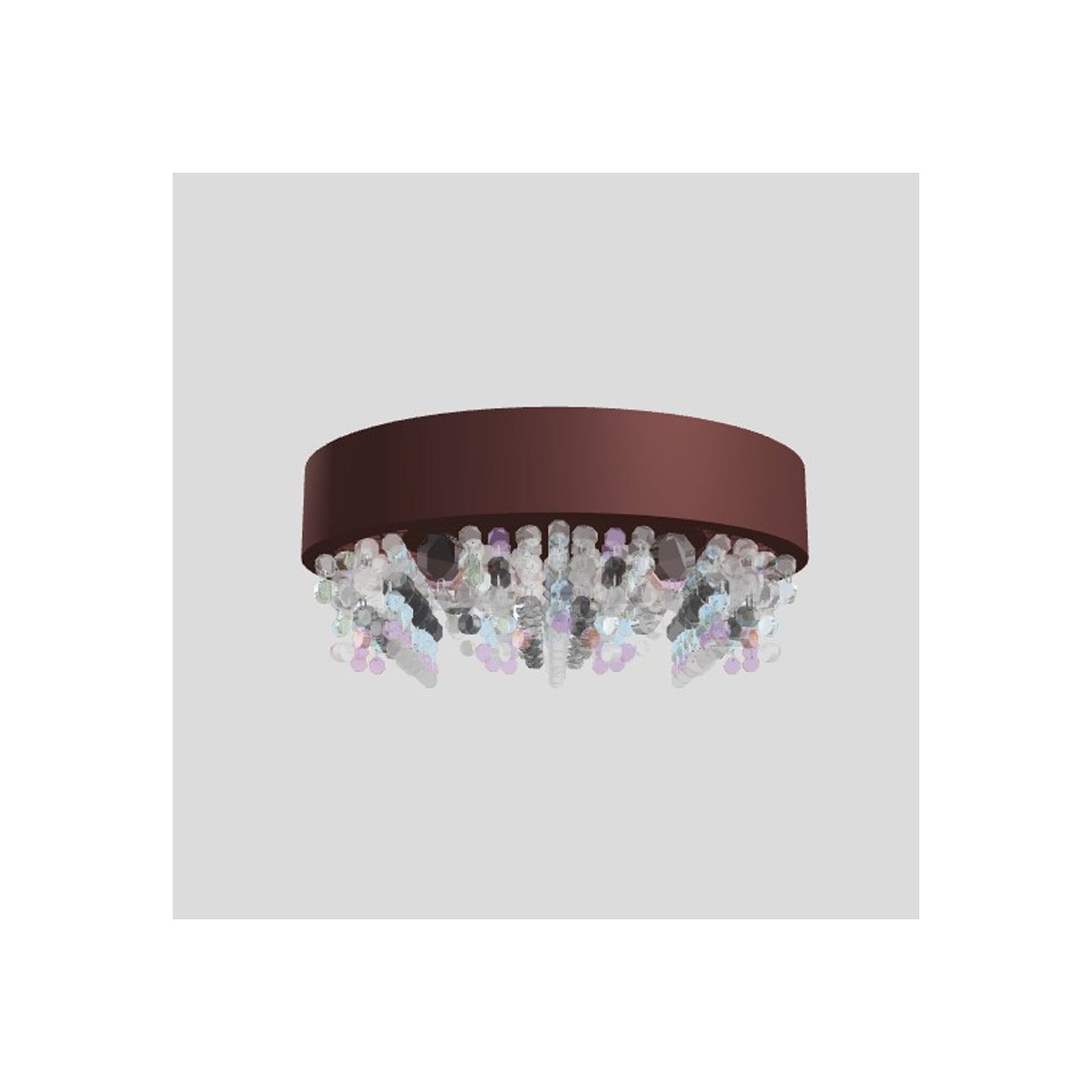 Ola PL6 40 E14 Small Round Ceiling Light with Colored Glass