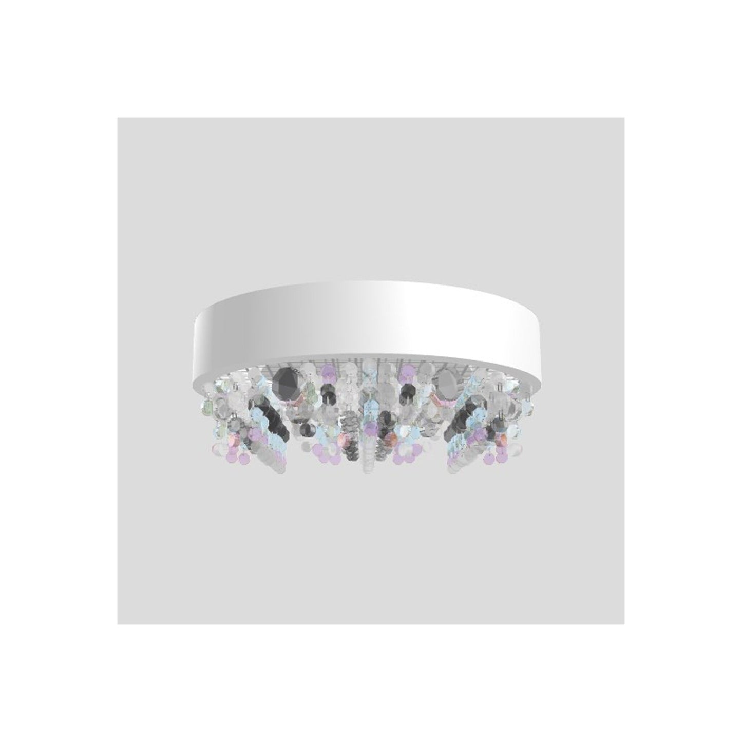 Ola PL6 40 E14 Small Round Ceiling Light with Colored Glass