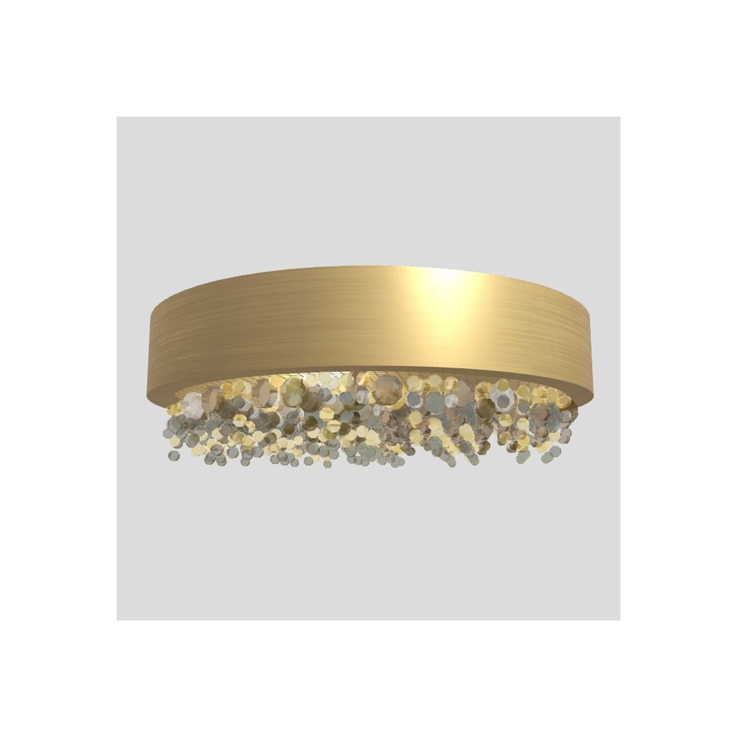 Ola PL6 40 E14 Small Round Ceiling Light with Colored Glass