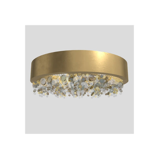 Ola PL6 60 E27 Medium Round Ceiling Light with Colored Glass
