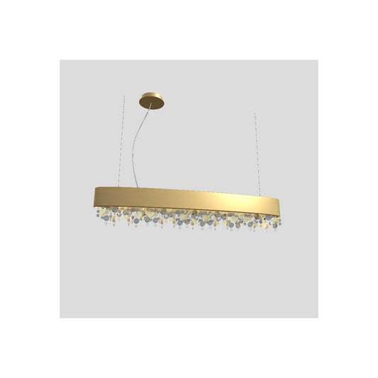 Ola S4 OV 100 Oval E14 Pendant with Colored Glass