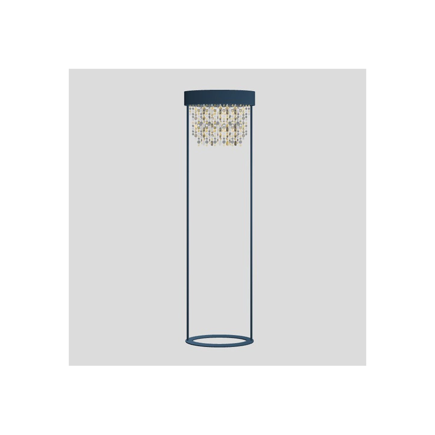 Ola STL2 E27 Floor Lamp with Colored Glass