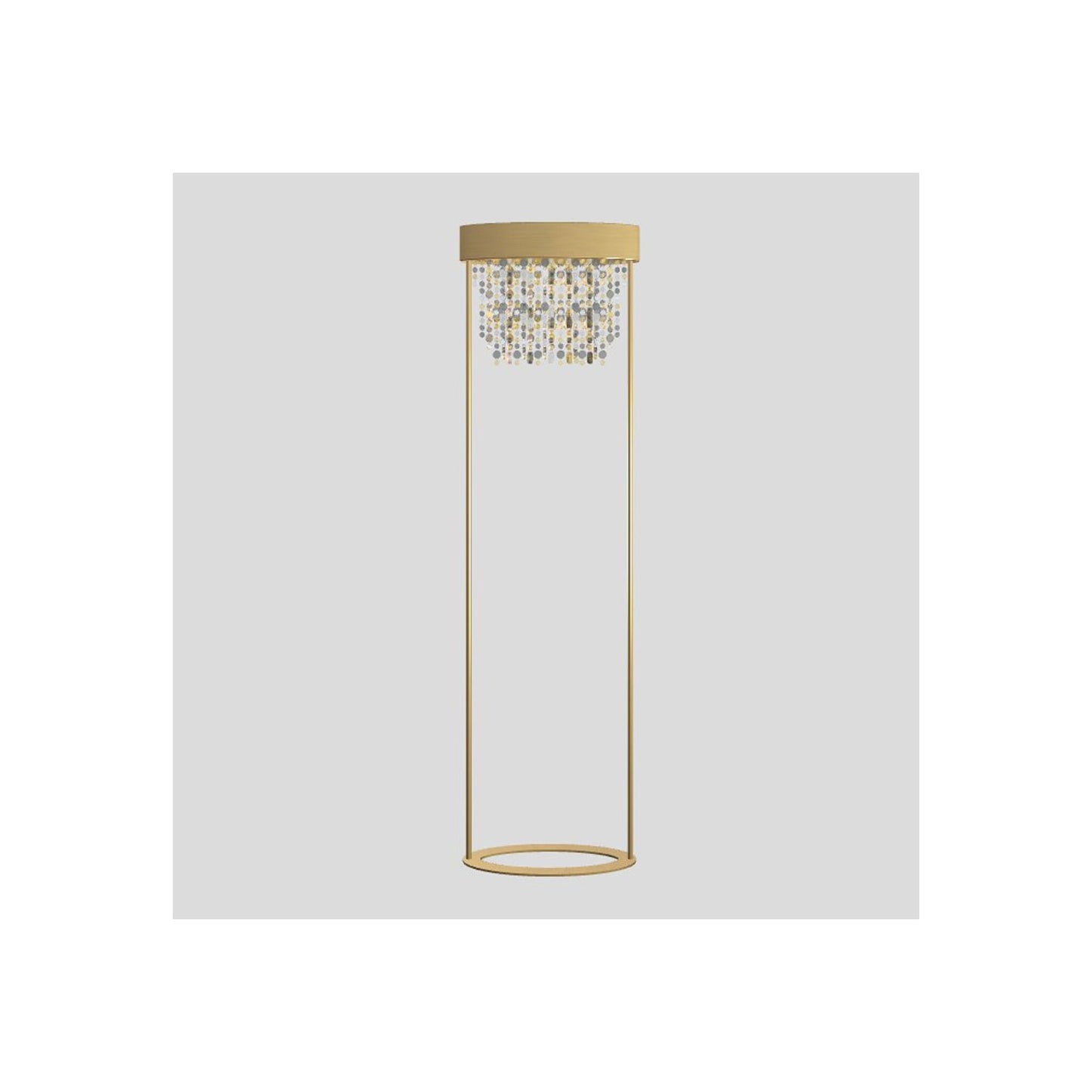 Ola STL2 E27 Floor Lamp with Colored Glass