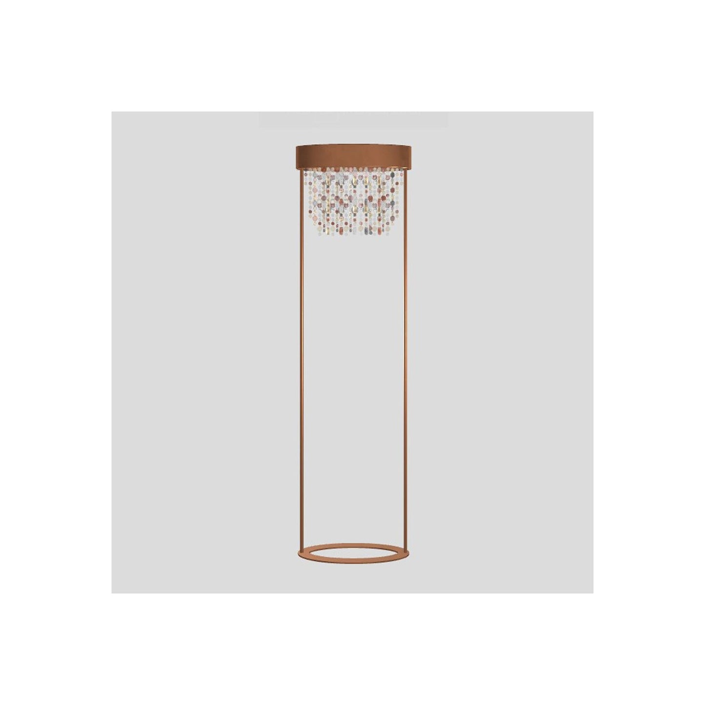 Ola STL2 E27 Floor Lamp with Colored Glass