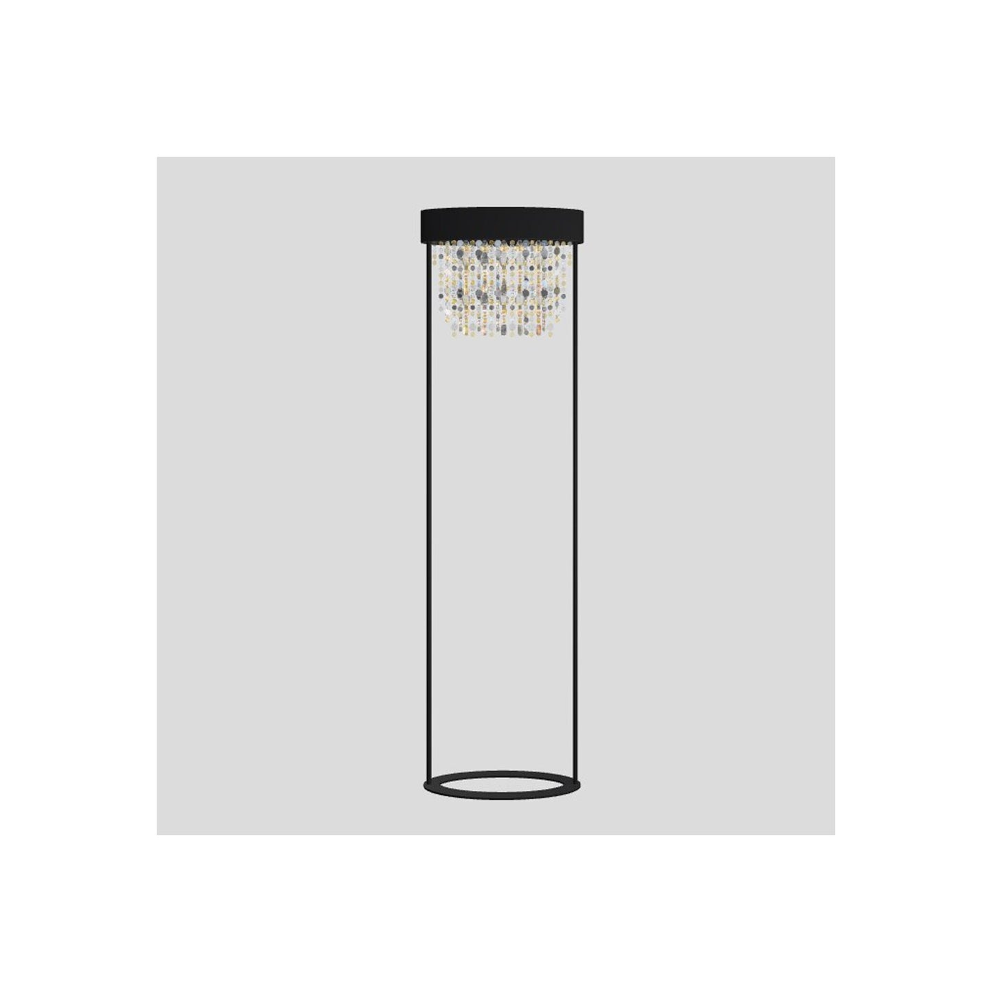 Ola STL2 E27 Floor Lamp with Colored Glass