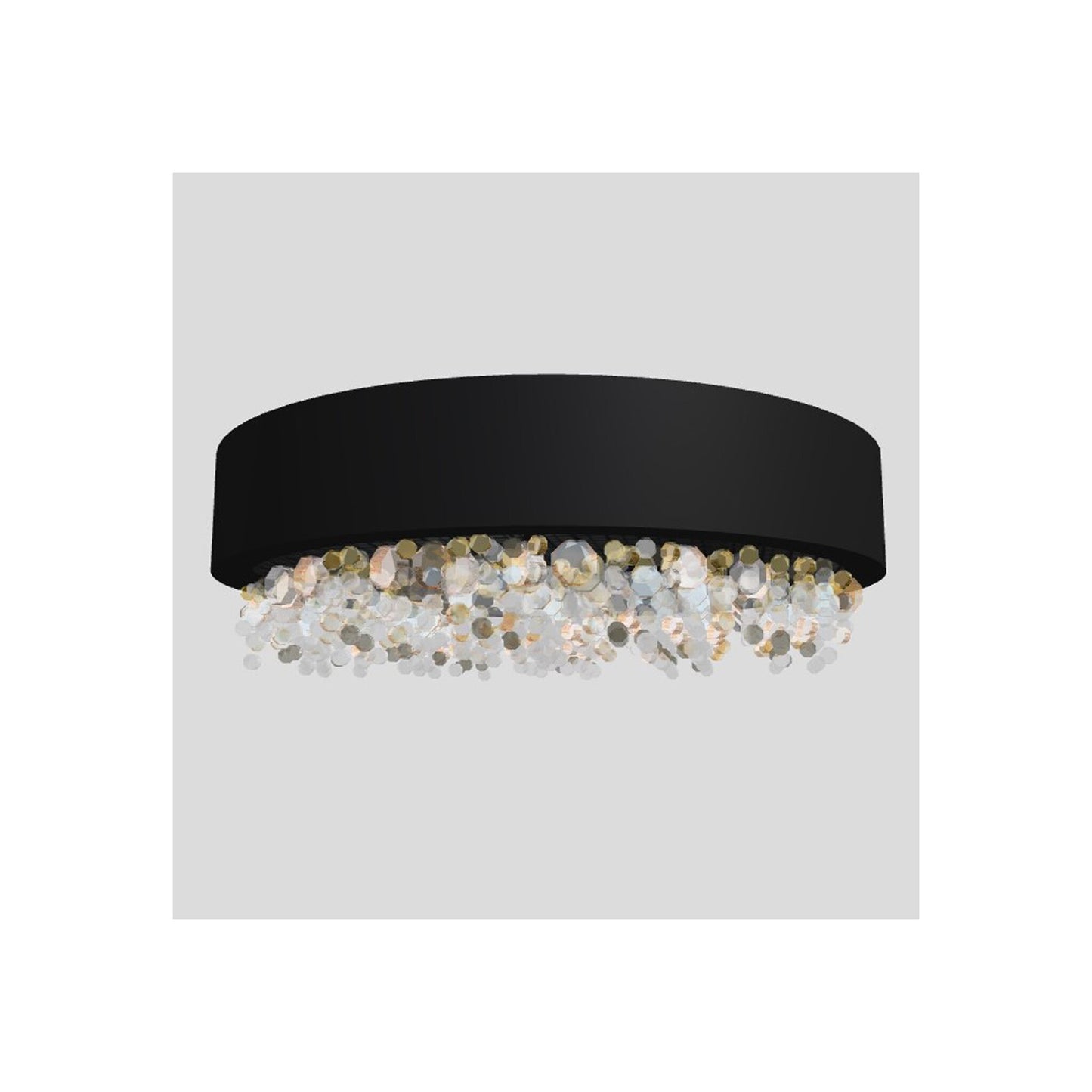 Ola PL6 60 LED Medium Round Ceiling Light with Colored Glass