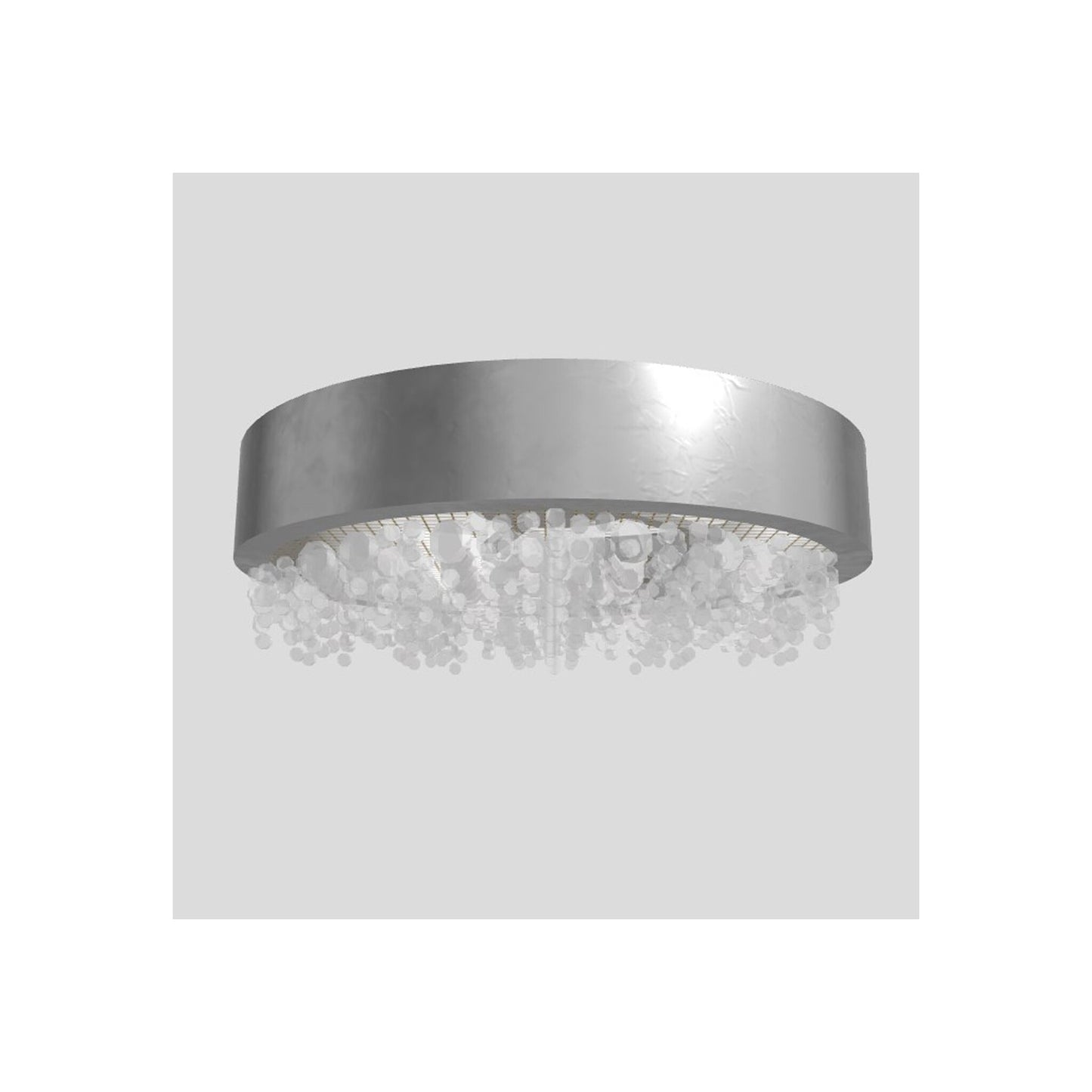 Ola PL6 60 LED Medium Round Ceiling Light with Colored Glass