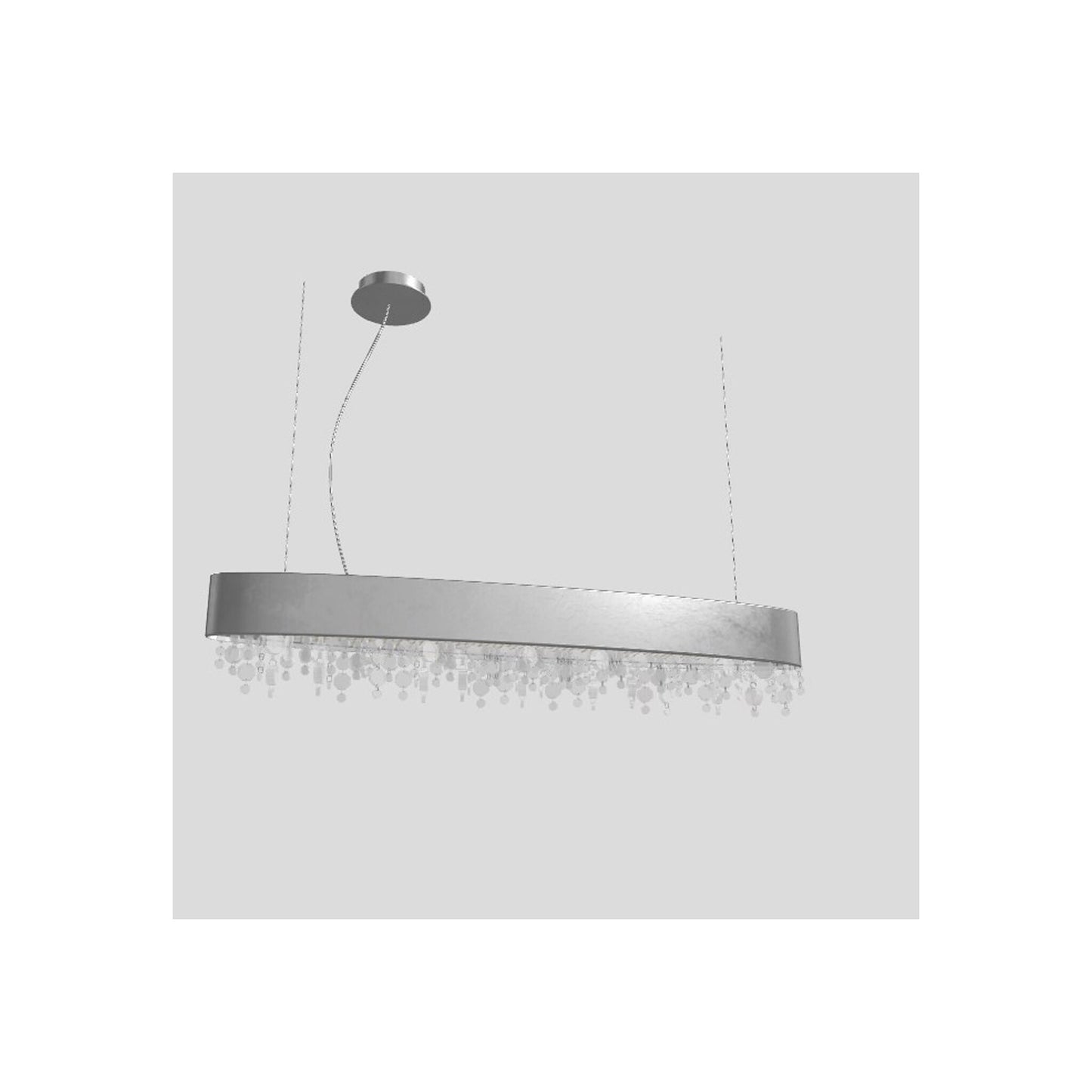 Ola S4 OV 100 Oval LED Pendant with Colored Glass