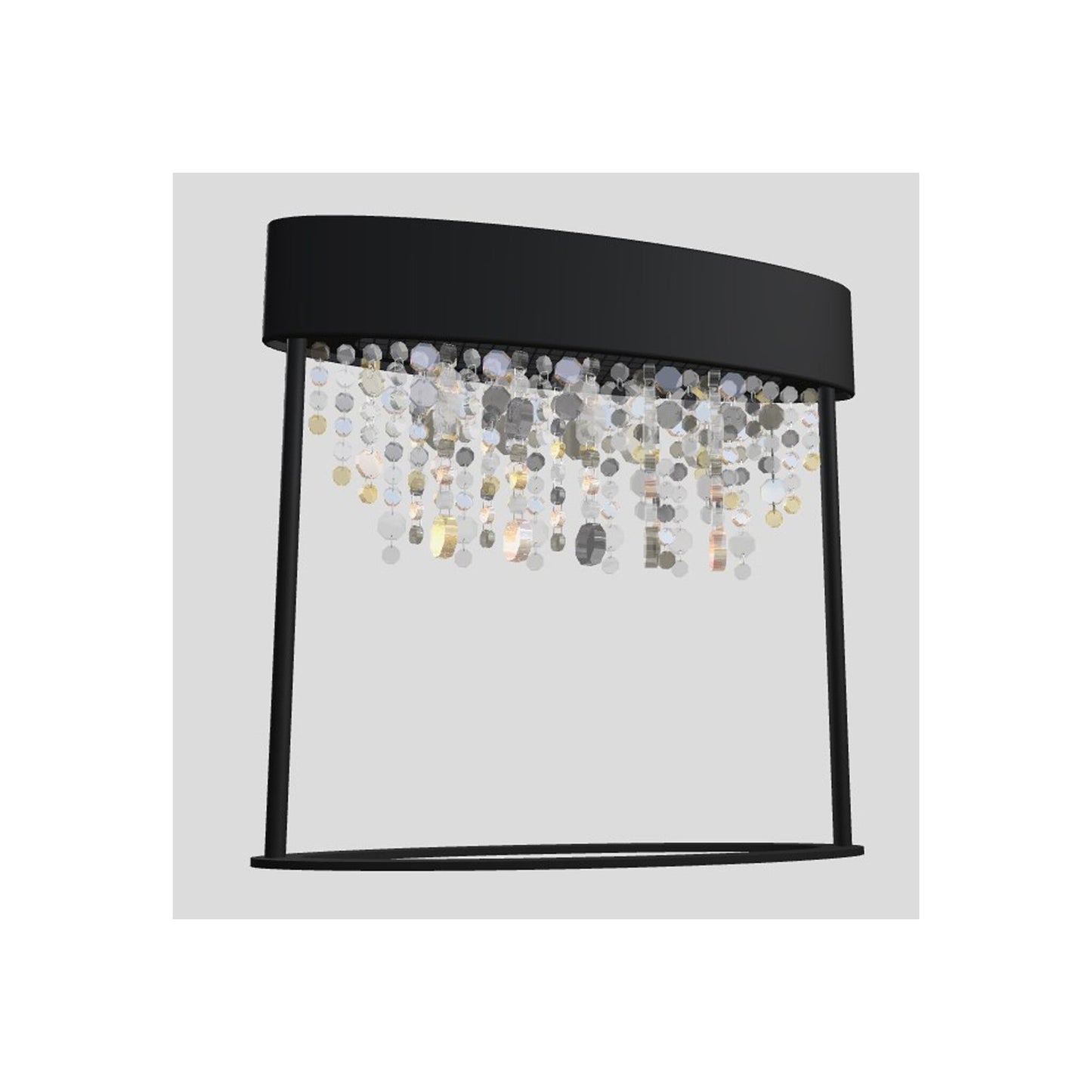 Ola LED Table Lamp with Colored Glass