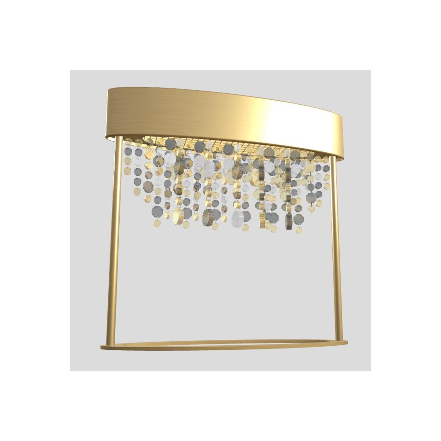 Ola LED Table Lamp with Colored Glass