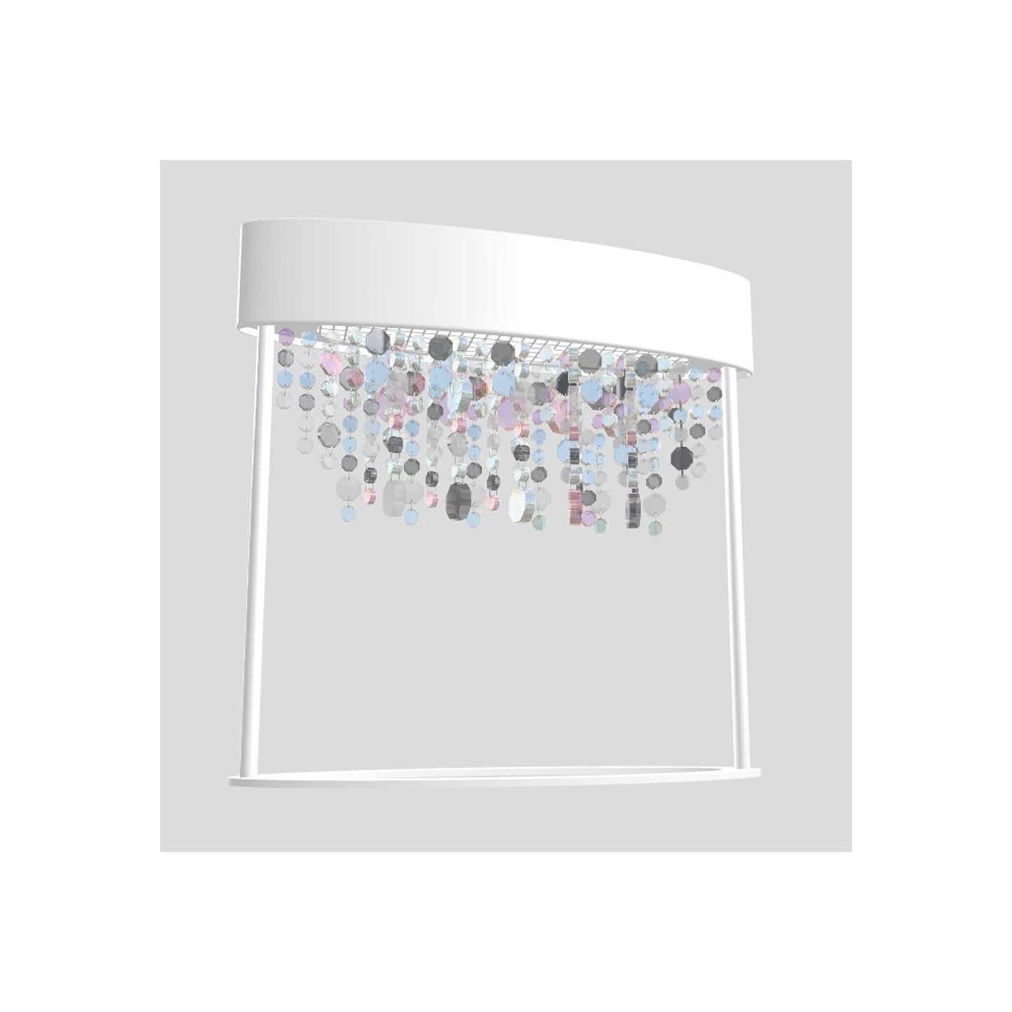 Ola LED Table Lamp with Colored Glass