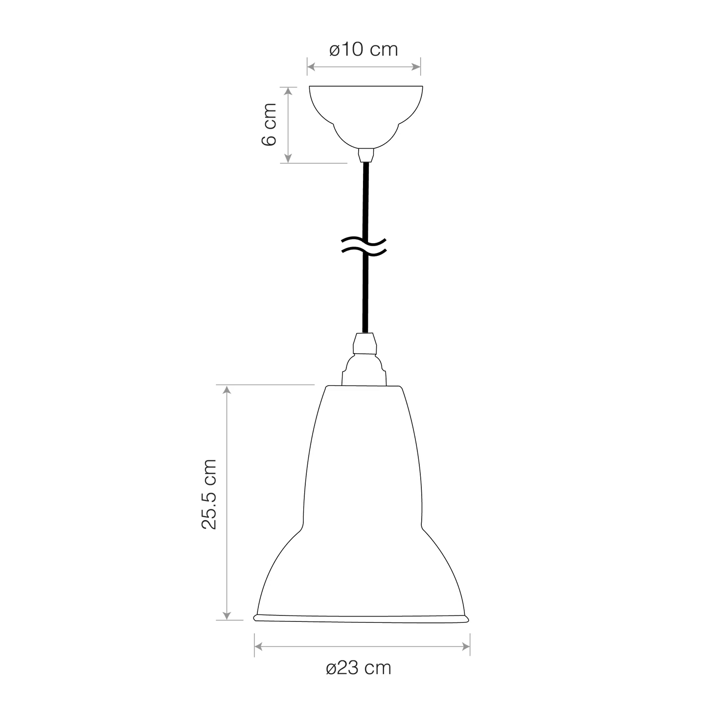 Original 1227 Midi Brass Pendant