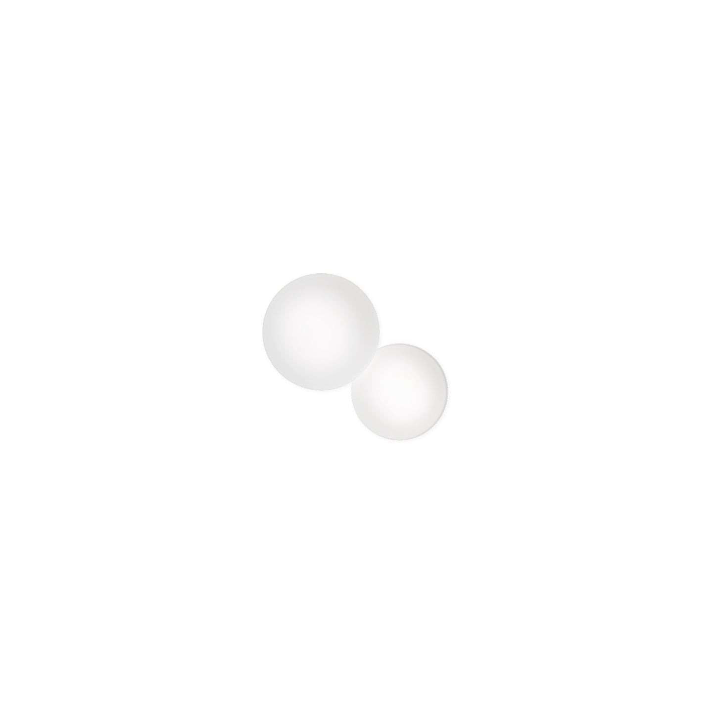 Puck Wall or Ceiling Double Light White