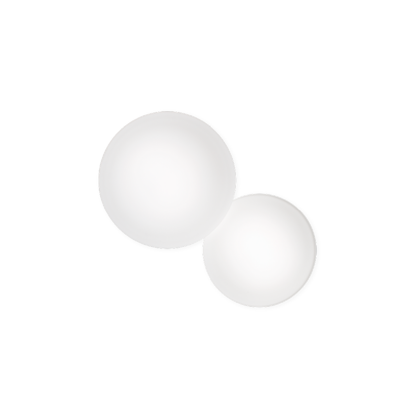 Puck Wall or Ceiling Double Light White