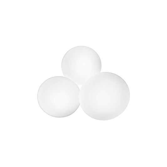 Puck Wall or Ceiling Triple Light White