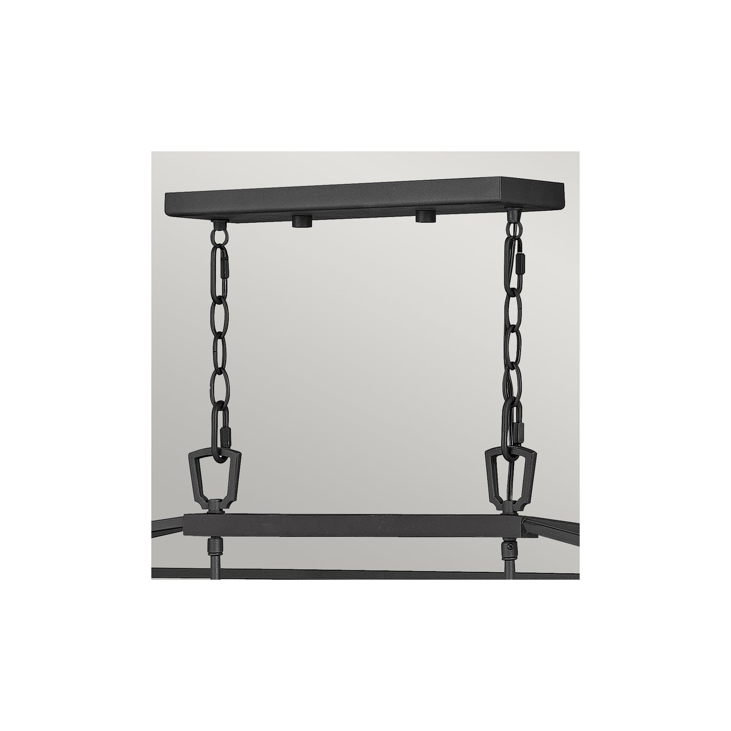 Alford Place 6-Light Outdoor Linear Pendant in Museum Black