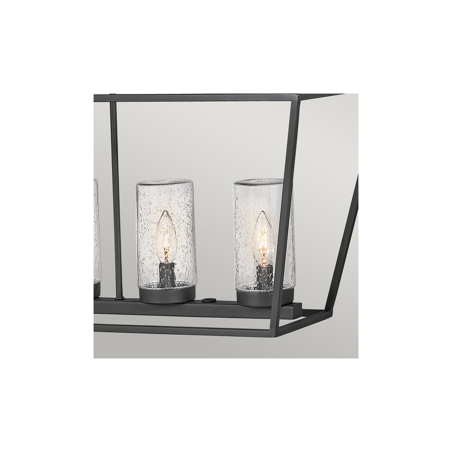 Alford Place 6-Light Outdoor Linear Pendant in Museum Black