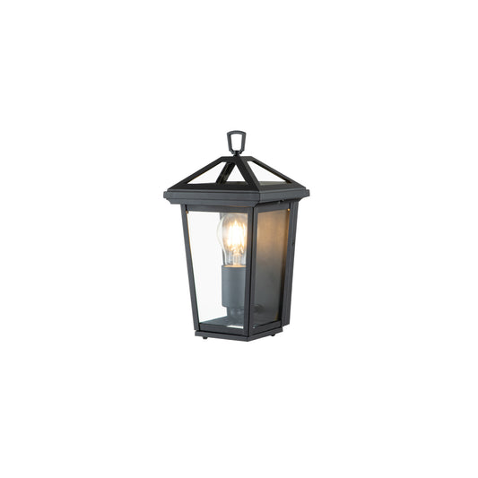 Alford Place 1-Light Half Lantern in Museum Black