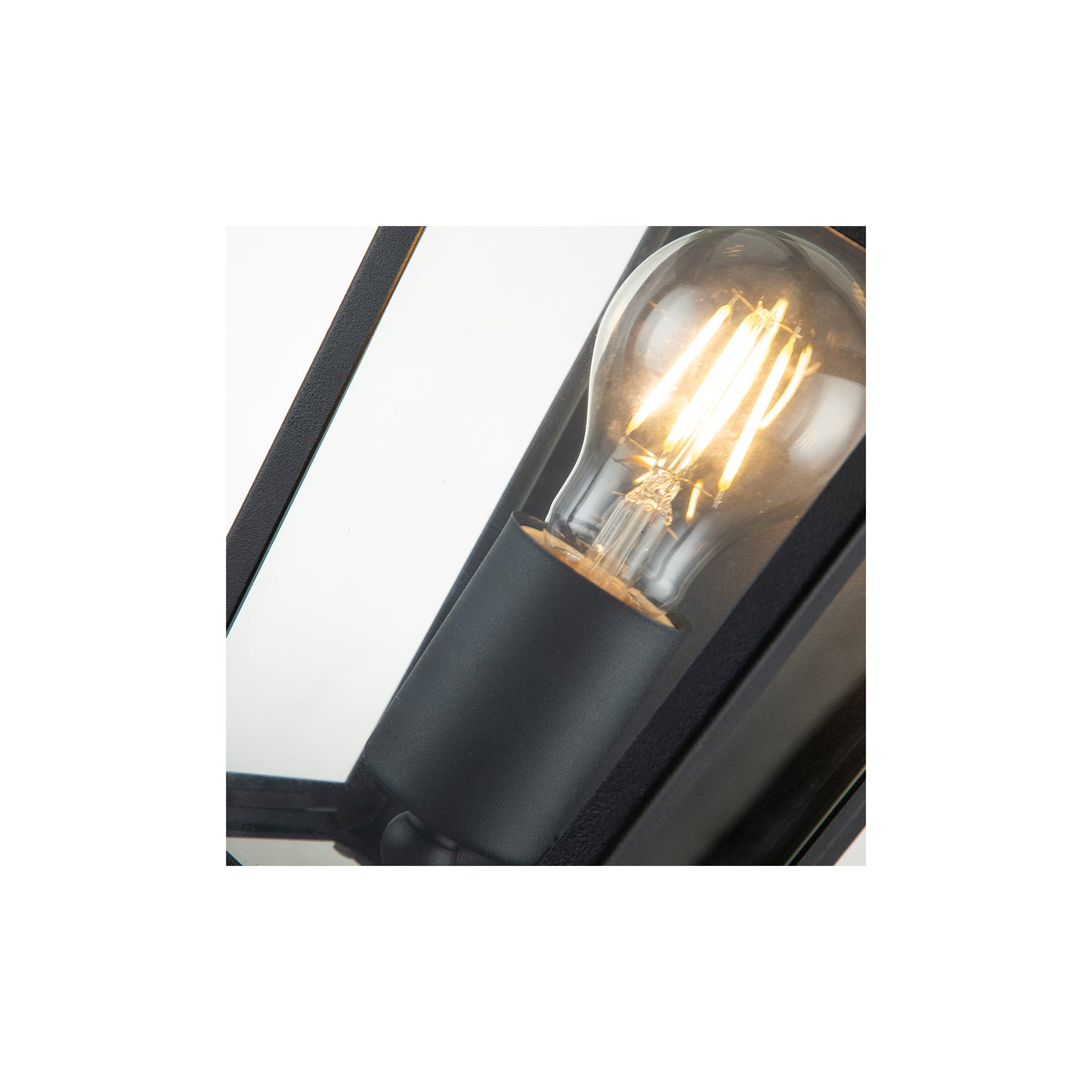 Alford Place 1-Light Half Lantern in Museum Black