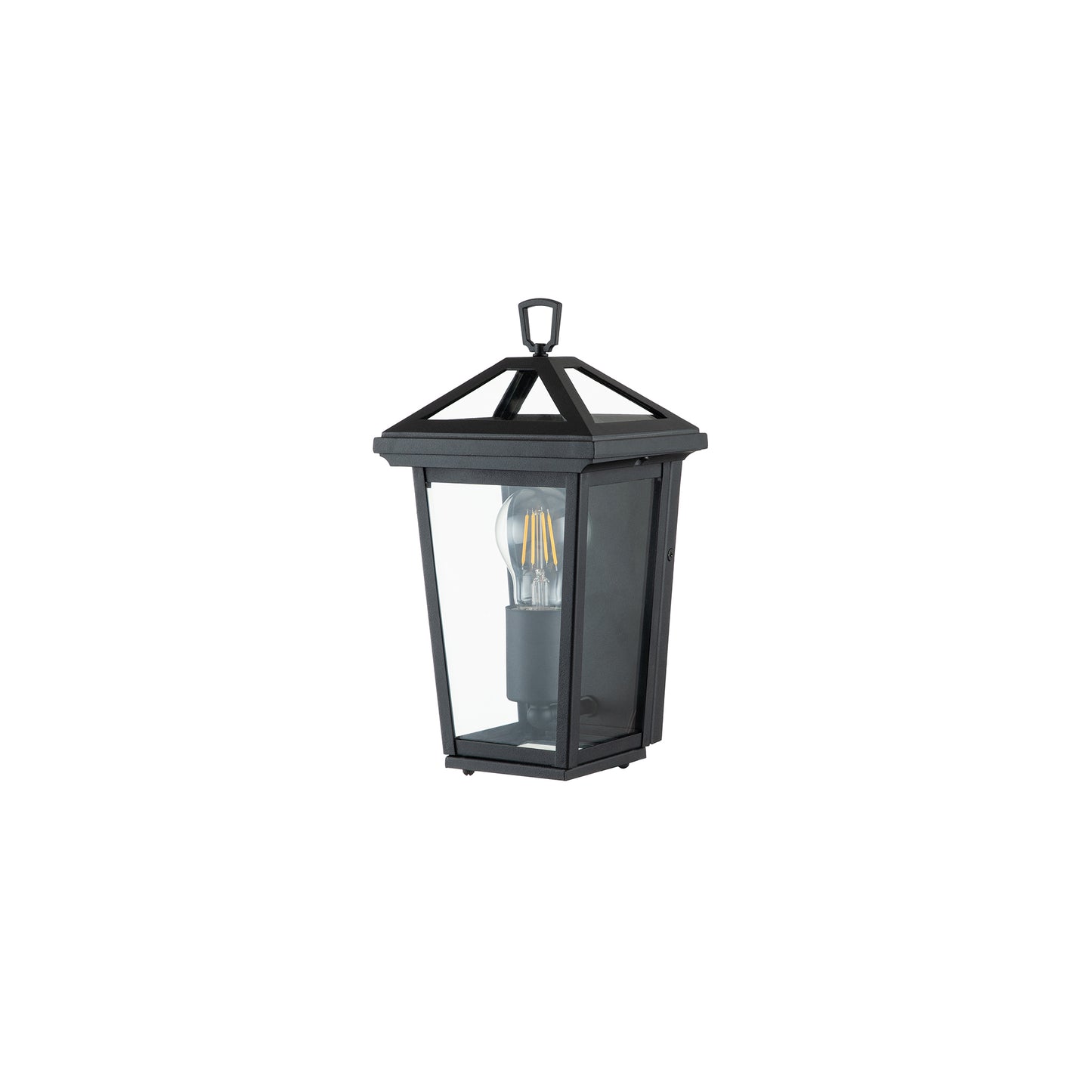 Alford Place 1-Light Half Lantern in Museum Black