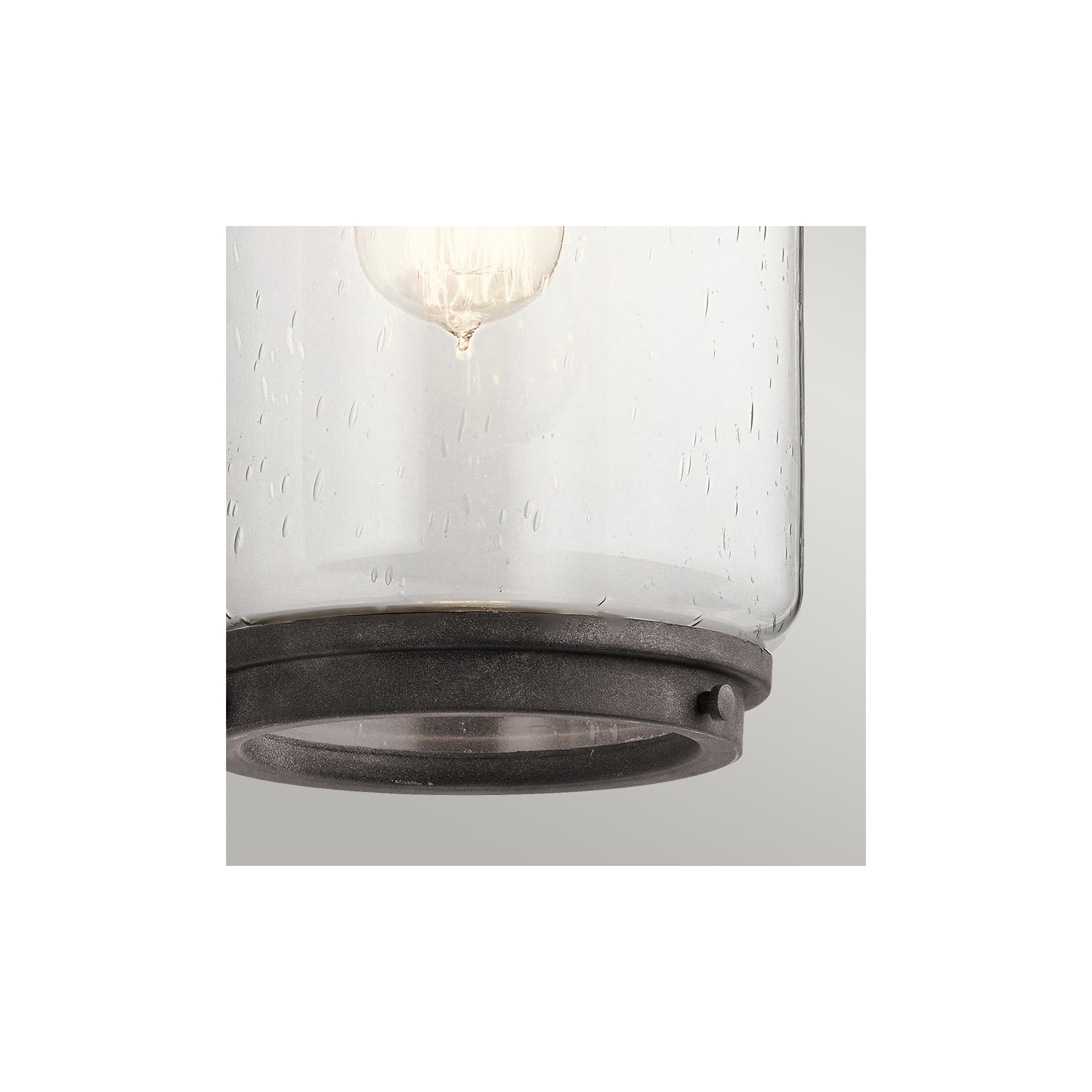 Andover 1-Light Wall Lantern in Weathered Zinc