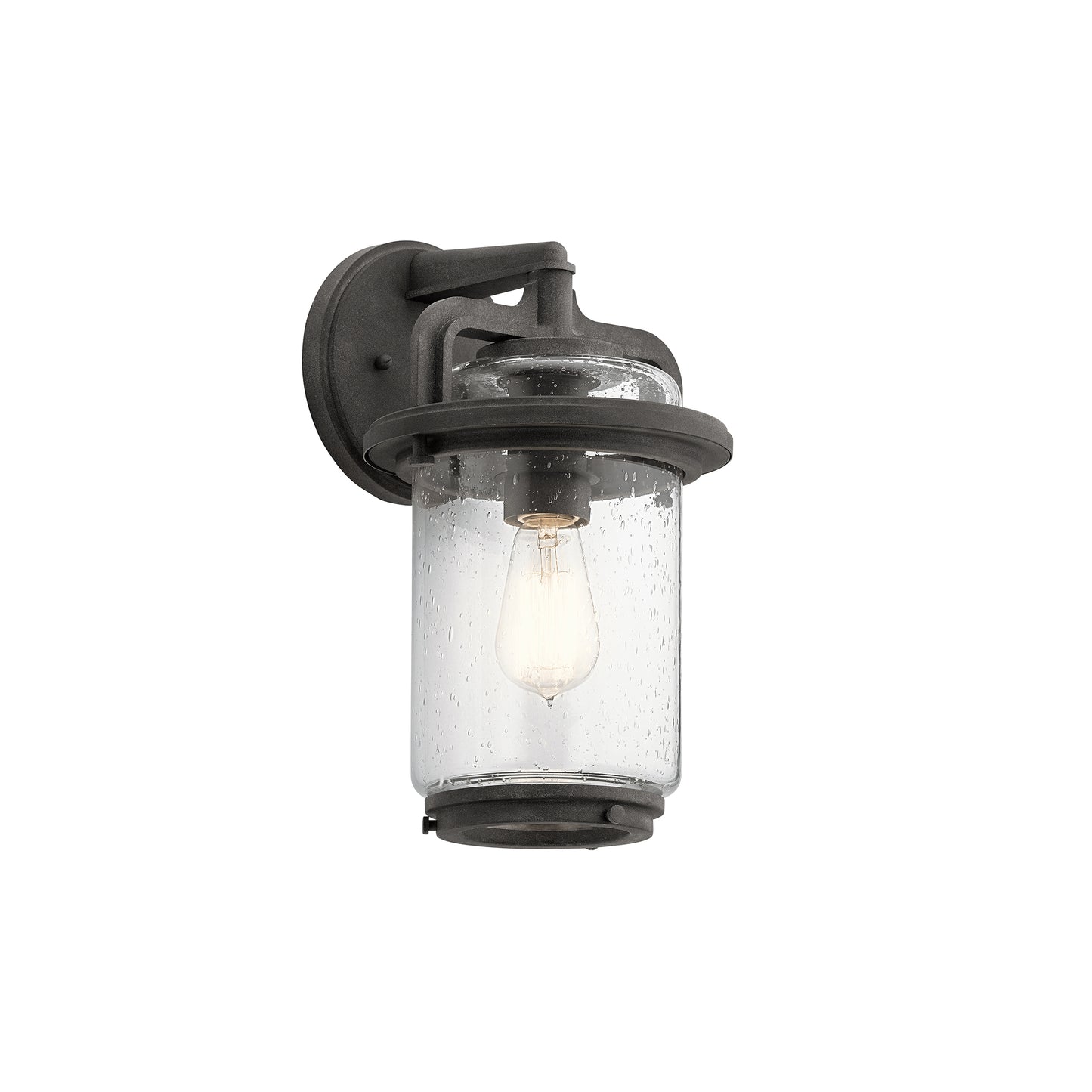 Andover 1-Light Wall Lantern in Weathered Zinc