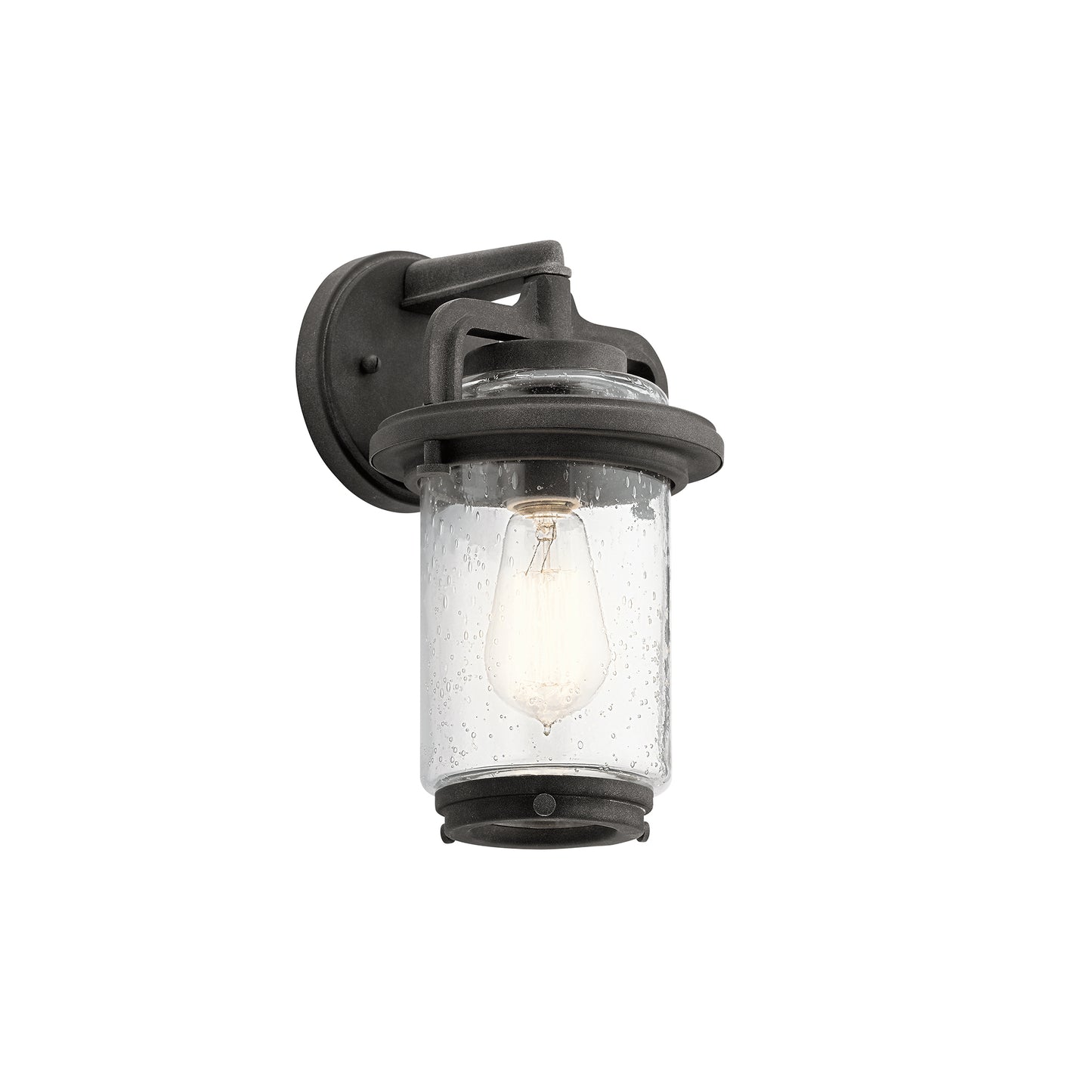 Andover 1-Light Wall Lantern in Weathered Zinc