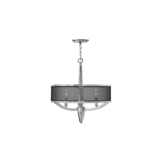 Ascher 3-Light Pendant in Polished Nickel