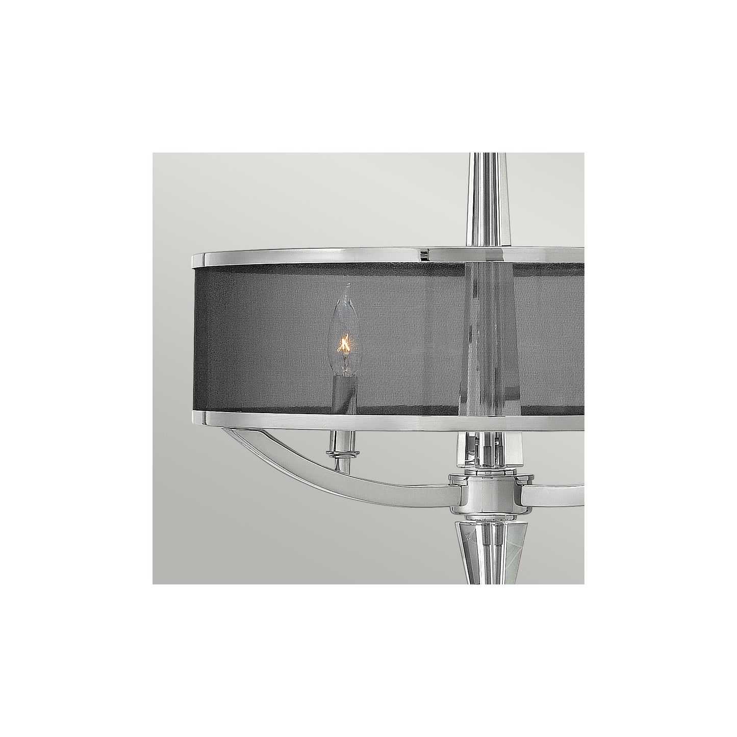 Ascher 3-Light Pendant in Polished Nickel