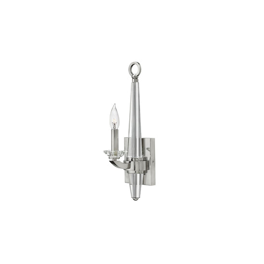 Ascher 1-Light Wall Light in Polished Nickel