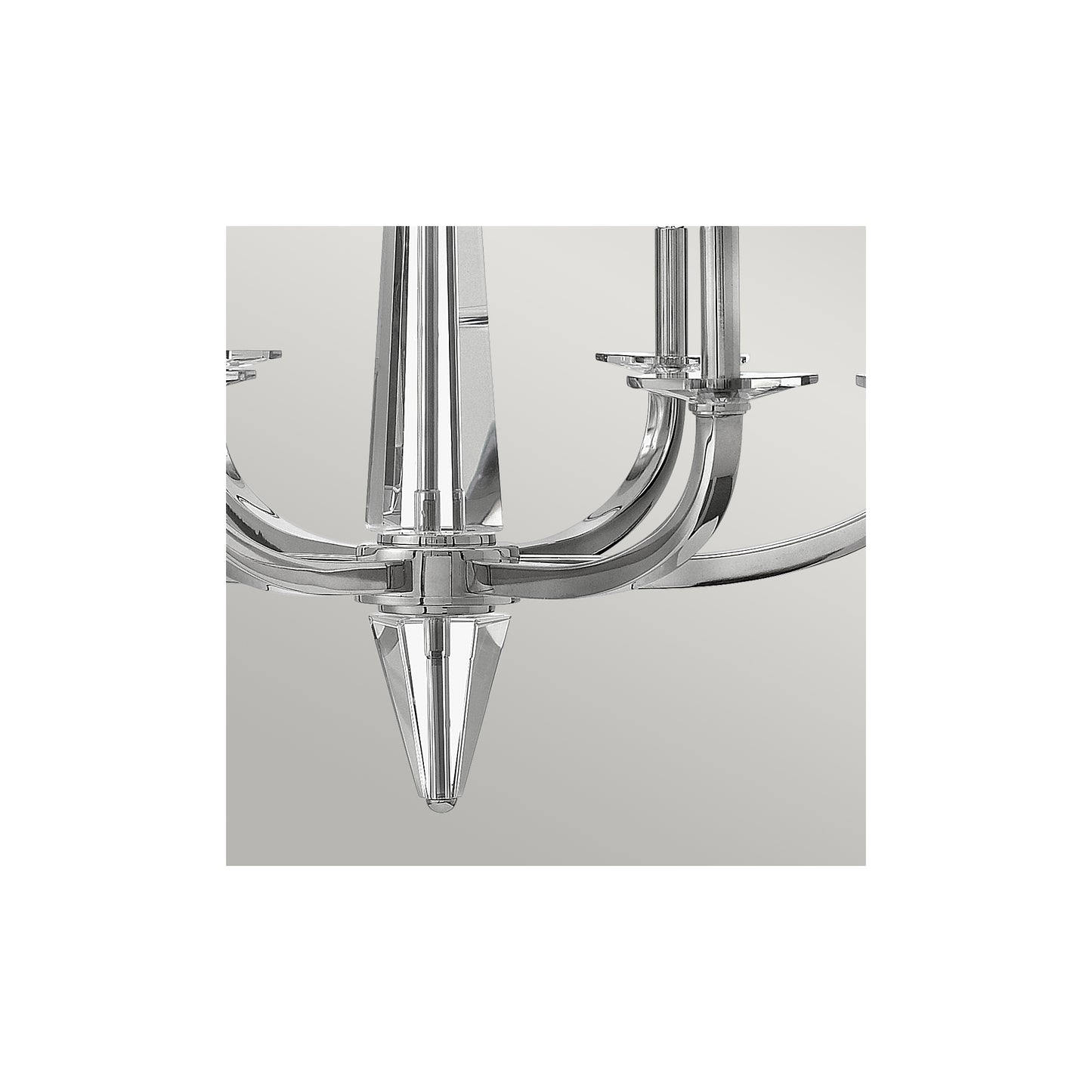 Ascher 6-Light Chandelier in Polished Nickel