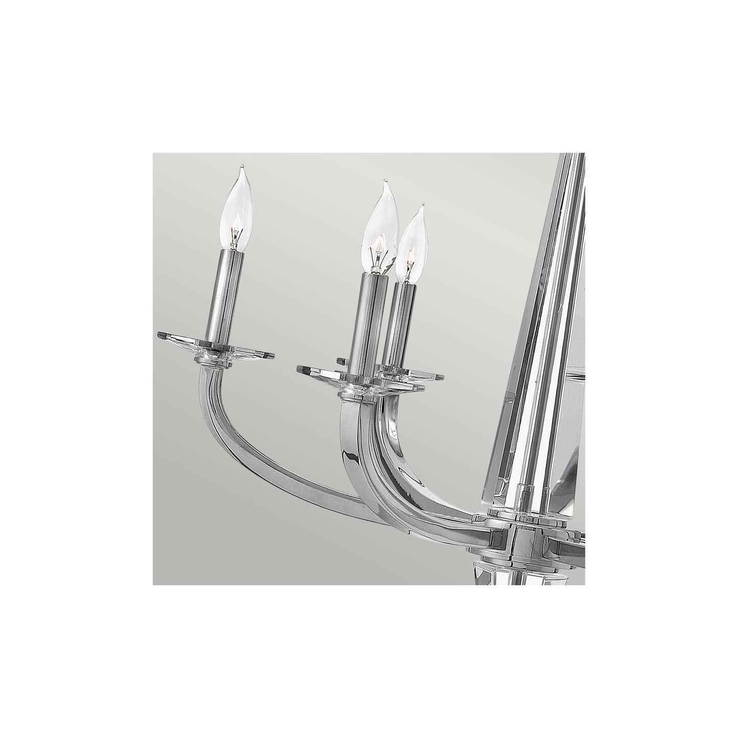 Ascher 6-Light Chandelier in Polished Nickel